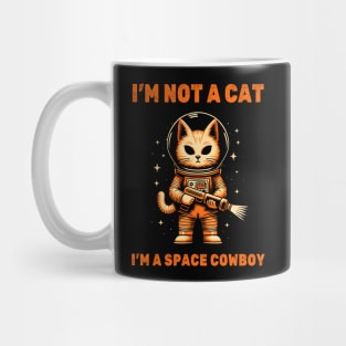 Space Cowboy Cat Mug